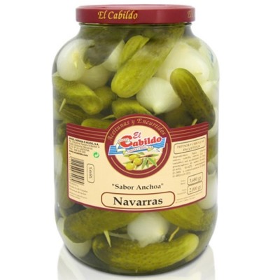 Garrafa de encurtidos NAVARRAS 2 kg. 45 uds.aprx.
