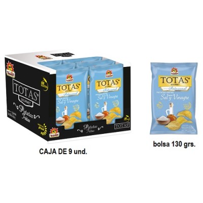 Patata SAL y VINAGRE TOSFRIT caja con 9 uds de 130 grs