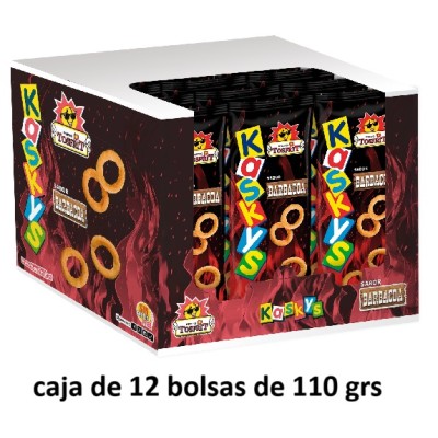 KASKYS Barbacoa TOSFRIT bolsa 110 grs caja con 12 uds