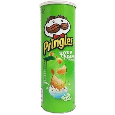 PRINGLES 165 gr Sour Cream&Onion VERDES 19 uds