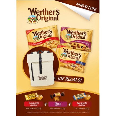 LOTE WERTHER 3 Bolsas + MOCHILA S/cargo