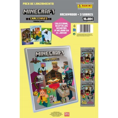 Starter Pack  MINECRAFT Archivador+3 Sobres panini