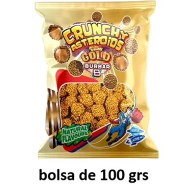 Bolsitas Asteroides GOLW ORO 100 grs.caja de 14 uds