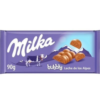 TABLETA Milka BUBBLY 14 uds de 90 grs (precio 1 ud)