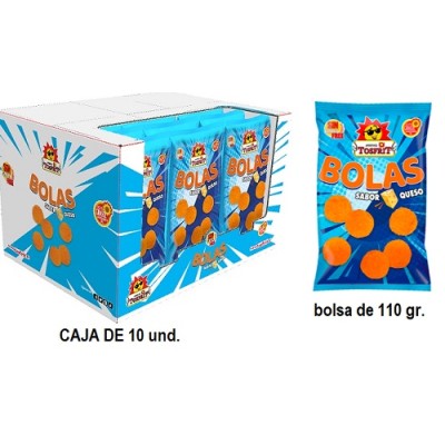 BOLAS QUESO caja con 10 uds de 110 gr