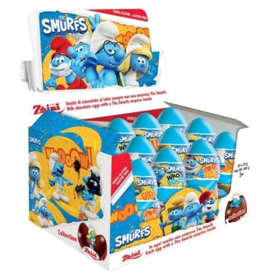 HUEVO choco PITUFOS caja de 24 uds.