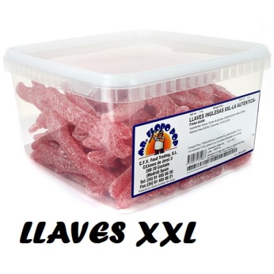 Gominolas LLAVES XXL Acidas CFV FRESA 70 uds
