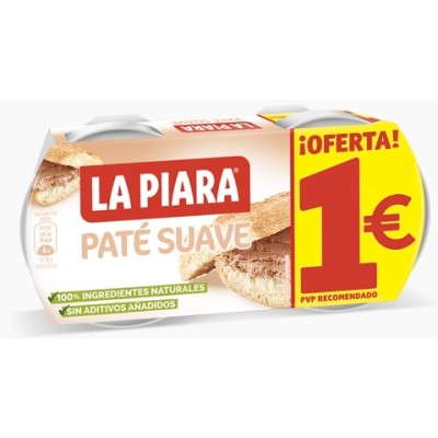 PATE LA PIARA pack de 2 latas de 75 grs