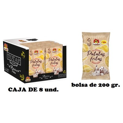 PATATAS CLASICAS TOSFRIT bolsa  180 gr caja con 8 uds
