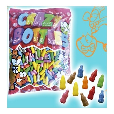 Caramelos blandos forma de botellas, colores Surtidos