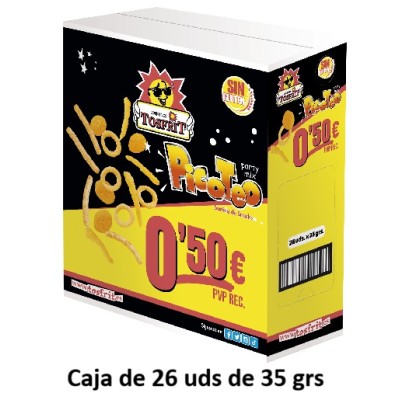PICOTEO caja de 26 uds de 35 grs Tosfrit
