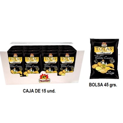 Patata CASERA TOSFRIT bolsa 45 grscaja con 15 uds