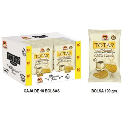 Patata QUESO curado TOSFRIT bolsa 100 grs caja con 10 uds