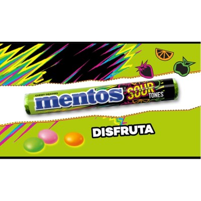 MENTOS SOUR TONES Vegan caja de 2