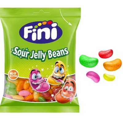 FINI Bolsita SOUR BEANS 90 grs.caja de 12 bolsas