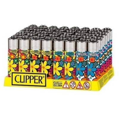 Encendedor CLIPPER Transparente 48uds.