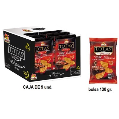 PATATA barbacoa ondulada TOSFRIT caja con 9 ud de 130 grs