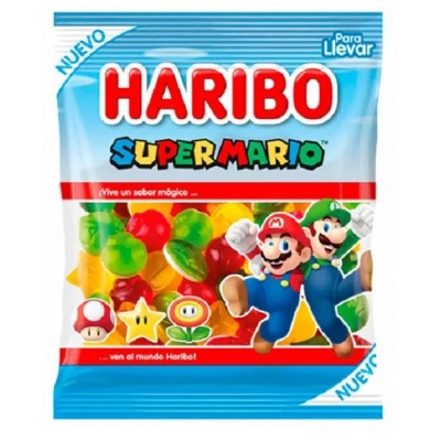 MARIO KART Brillo Bolsa 80 gr.HARIBO caja de 18 uds.