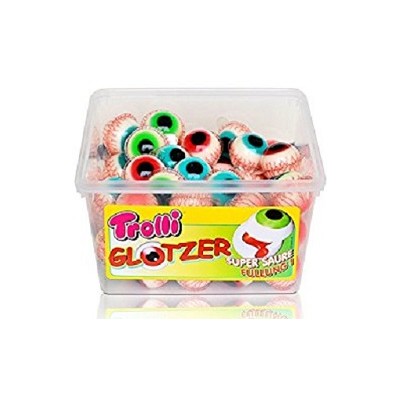 Ojos Rellenos Golosinas TROLLI 60 uds