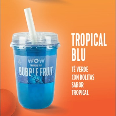 WOW buble Fruit TROPICAL 450ml.caja de 12 uds.