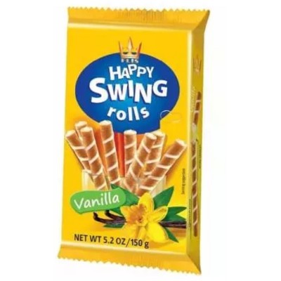 BARQUILLOS Rellenos CREMA/VAINILLA 150 grs caja de 16 uds