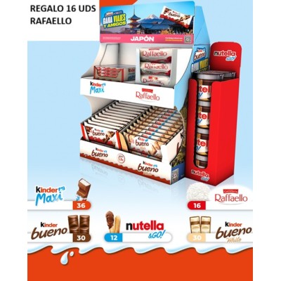 Expositor SNACK kinder 2ª SESION 124 uds