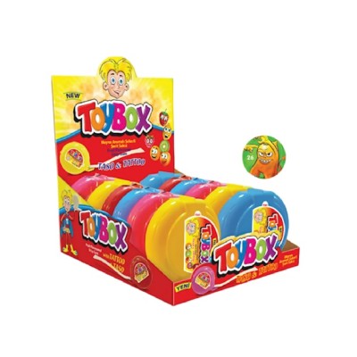 TOYBOX CHICLE DOBLE TUTTI FRUTTI 12 uds de 18 grs