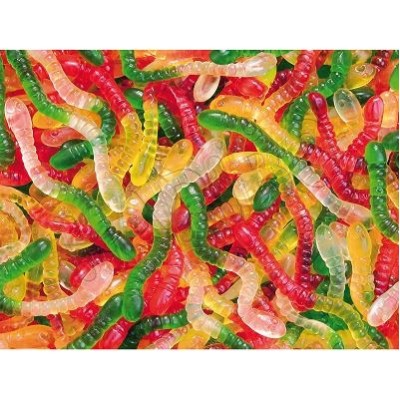 GUSANOS Brillo 250uds.Gominolas HARIBO