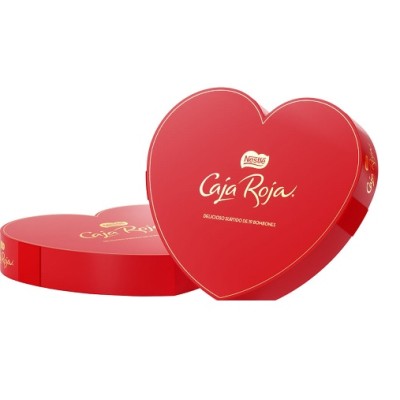 CAJA ROJA CORAZON Nestlé 150gr.caja de 8 uds.