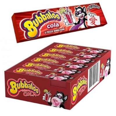 BUBBALOO COLA STICK estuche de 18 paquetes de 50 grs