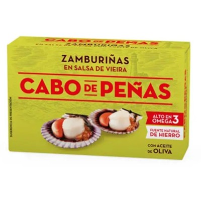 ZAMBURIÑAS en SALSA de VIEIRA Cabo Peñas 111 grs