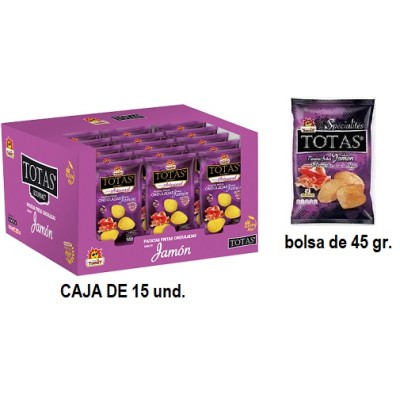 PATATAS JAMON TOSFRIT bolsa 45 grs caja con 15 uds