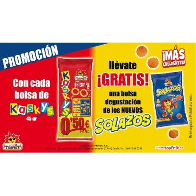 KASKYS tosfrit+solazos de regalo