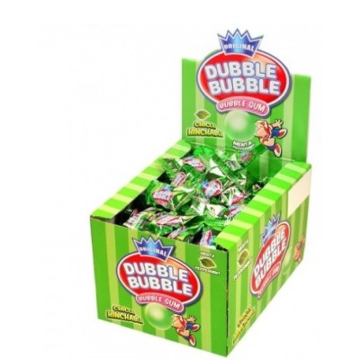 CHICLE DUBBLE BUBBLE MENTA caja 100 uds