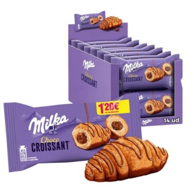 Milka CROISANT CHOCO 50grs.caja de 14 uds