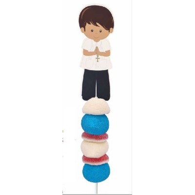 Brochetas gominola COMUNION NIÑO 30uds x 45gr.