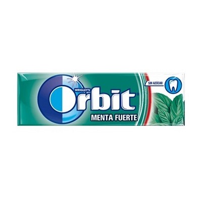 Chicles Orbit Gragea Menta Fuerte estuche 30 uds