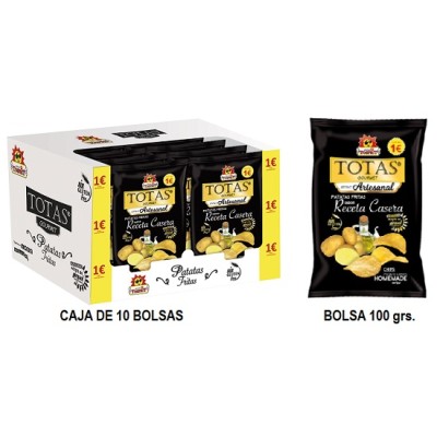PATATA CASERA TOSFRIT Tamaño Familiar bolsa con 100 gr