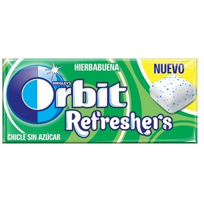 Chicles Orbit Refresh Hierbabuena 16 uds