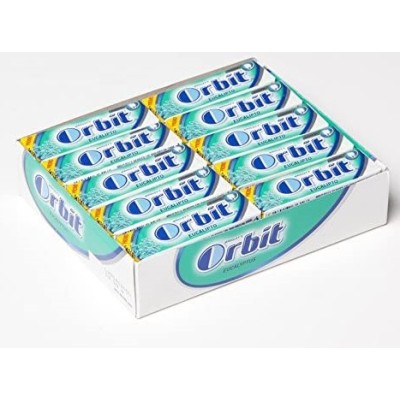 Chicle Orbit Gragea Eucaliptus estuche 30 uds