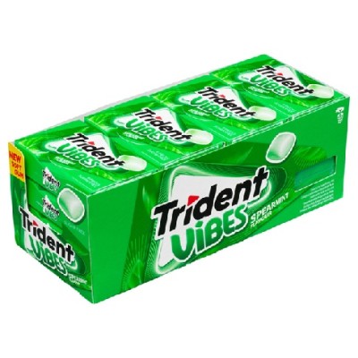 TRIDENT VIBES Clorofila Spearmint 16 uds de 21 grs