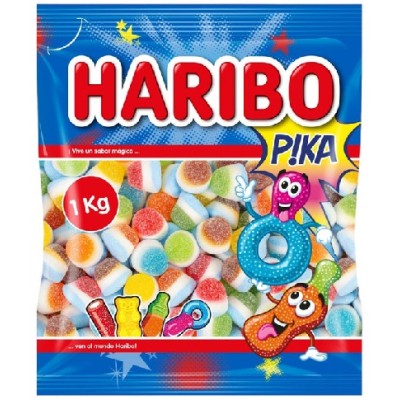 Goma Haribo BESOS Tricapa bolsa 1 kg
