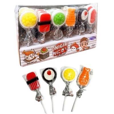 LOLLIPOS forma de SUSHI 30 uds con 15 grs