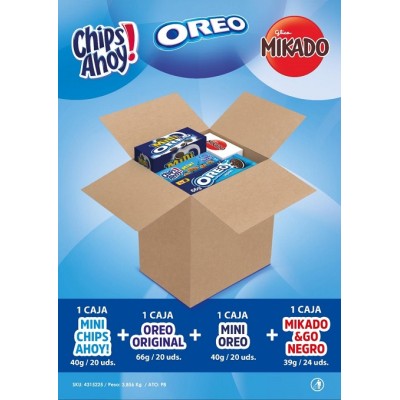 LOTE GALLETAS MONDELEZ 88 uds de MILKA