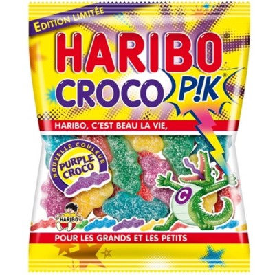 Bolsita Haribo CROCO Pika 100grs. caja de 18 uds.