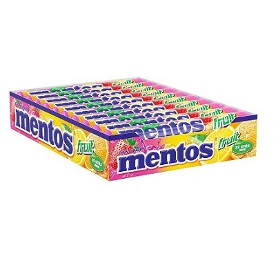 Caramelos MENTOS FRUTAS 20 uds
