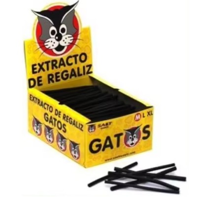 REGALIZ NEGRO Gatos estuche de 85 uds