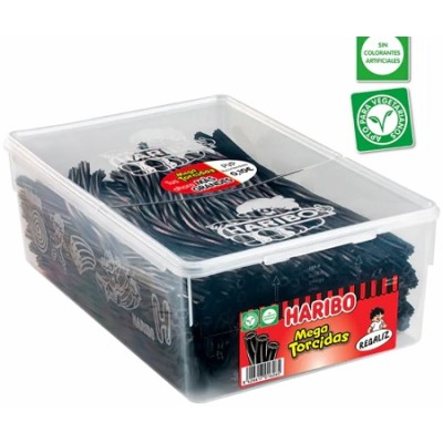 REGALIZ NEGRO HARIBO caja 200 und.
