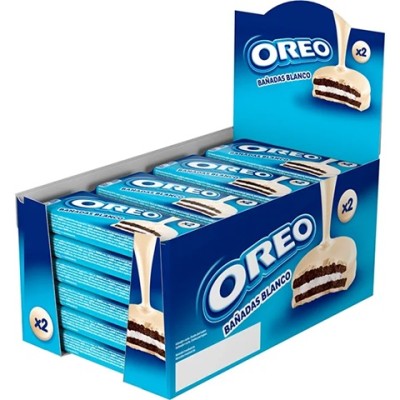 Galletas Oreo bañadas chocolate blanco bolsita 41 grs