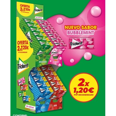 LOTE CHICLES Trident Gragea 96 uds